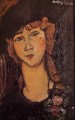 lolotte cabeza de mujer con sombrero Amedeo Modigliani